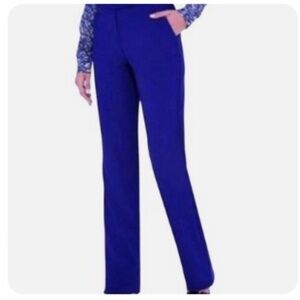 The Limited Eva Longoria Royal Blue Zip Up Dress Pants 00P Petite Slacks Office